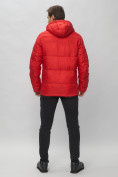 Оптом Куртка спортивная мужская с капюшоном красного цвета 62190Kr в Екатеринбурге, фото 5