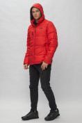 Оптом Куртка спортивная мужская с капюшоном красного цвета 62190Kr в Екатеринбурге, фото 8