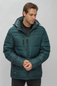 Оптом Куртка спортивная мужская с капюшоном темно-зеленого цвета 62190TZ в Екатеринбурге, фото 14