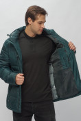 Оптом Куртка спортивная мужская с капюшоном темно-зеленого цвета 62190TZ в Екатеринбурге, фото 20