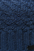 Оптом Шапка еврозима остин темно-синего цвета 6020TS в Перми, фото 3