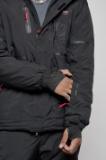 Оптом Горнолыжный костюм мужской зимний черного цвета 6306Ch в Перми, фото 9