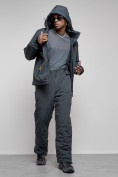 Оптом Горнолыжный костюм мужской зимний темно-серого цвета 6306TC, фото 20