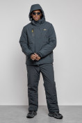 Оптом Горнолыжный костюм мужской зимний темно-серого цвета 6306TC, фото 6