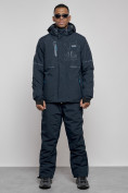 Оптом Горнолыжный костюм мужской зимний темно-синего цвета 6306TS в Сочи