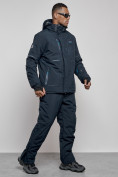 Оптом Горнолыжный костюм мужской зимний темно-синего цвета 6306TS, фото 3