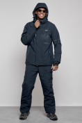 Оптом Горнолыжный костюм мужской зимний темно-синего цвета 6306TS, фото 6