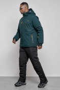 Оптом Горнолыжный костюм мужской зимний темно-зеленого цвета 6306TZ в Омске, фото 2