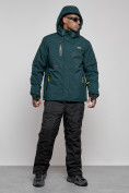 Оптом Горнолыжный костюм мужской зимний темно-зеленого цвета 6306TZ, фото 5