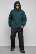 Оптом Горнолыжный костюм мужской зимний темно-зеленого цвета 6306TZ, фото 6