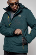 Оптом Горнолыжный костюм мужской зимний темно-зеленого цвета 6306TZ, фото 11
