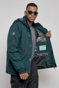 Оптом Горнолыжный костюм мужской зимний темно-зеленого цвета 6306TZ, фото 13