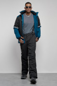 Оптом Горнолыжный костюм мужской зимний черного цвета 6308Ch в Сочи, фото 16