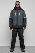 Оптом Горнолыжный костюм мужской зимний темно-серого цвета 6308TC в Оренбурге