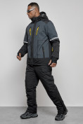 Оптом Горнолыжный костюм мужской зимний темно-серого цвета 6308TC в Сочи, фото 2