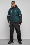 Оптом Горнолыжный костюм мужской зимний темно-зеленого цвета 6308TZ, фото 2