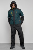 Оптом Горнолыжный костюм мужской зимний темно-зеленого цвета 6308TZ в Перми, фото 5