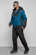 Оптом Горнолыжный костюм мужской зимний синего цвета 6309S в Сочи, фото 2