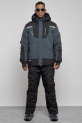 Оптом Горнолыжный костюм мужской зимний темно-серого цвета 6309TC в Сочи