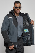 Оптом Горнолыжный костюм мужской зимний темно-серого цвета 6309TC, фото 11