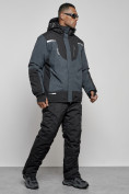 Оптом Горнолыжный костюм мужской зимний темно-серого цвета 6309TC, фото 3