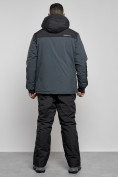 Оптом Горнолыжный костюм мужской зимний темно-серого цвета 6309TC, фото 4