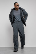 Оптом Горнолыжный костюм мужской зимний темно-серого цвета 6311TC, фото 18