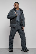 Оптом Горнолыжный костюм мужской зимний темно-серого цвета 6311TC, фото 19