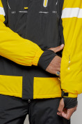 Оптом Горнолыжный костюм мужской зимний желтого цвета 6313J, фото 11