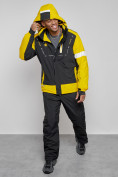 Оптом Горнолыжный костюм мужской зимний желтого цвета 6313J, фото 17