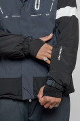 Оптом Горнолыжный костюм мужской зимний темно-серого цвета 6313TC в Сочи, фото 13