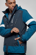 Оптом Горнолыжный костюм мужской зимний темно-синего цвета 6313TS, фото 10