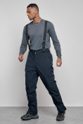 Оптом Горнолыжный костюм мужской зимний темно-синего цвета 6313TS, фото 16