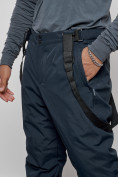 Оптом Горнолыжный костюм мужской зимний темно-синего цвета 6313TS, фото 19