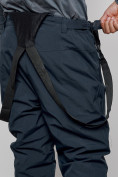 Оптом Горнолыжный костюм мужской зимний темно-синего цвета 6313TS, фото 20
