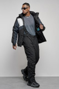 Оптом Горнолыжный костюм мужской зимний черного цвета 6317Ch, фото 16