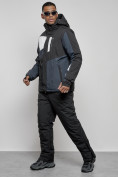Оптом Горнолыжный костюм мужской зимний черного цвета 6317Ch в Оренбурге, фото 2