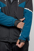Оптом Горнолыжный костюм мужской зимний черного цвета 6319Ch в Оренбурге, фото 10