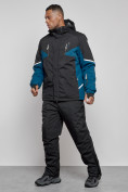 Оптом Горнолыжный костюм мужской зимний черного цвета 6319Ch в Сочи, фото 2