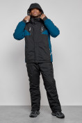 Оптом Горнолыжный костюм мужской зимний черного цвета 6319Ch в Сочи, фото 5