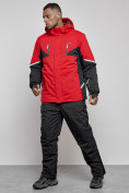 Оптом Горнолыжный костюм мужской зимний красного цвета 6319Kr в Оренбурге, фото 2