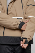 Оптом Горнолыжный костюм мужской зимний бежевого цвета 6320B в Сочи, фото 9