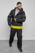 Оптом Горнолыжный костюм мужской зимний черного цвета 6320Ch в Перми, фото 14