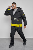 Оптом Горнолыжный костюм мужской зимний черного цвета 6320Ch в Челябинске, фото 15