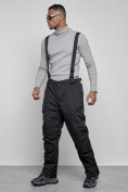 Оптом Горнолыжный костюм мужской зимний черного цвета 6320Ch, фото 17