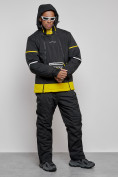 Оптом Горнолыжный костюм мужской зимний черного цвета 6320Ch, фото 5