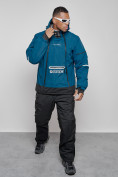 Оптом Горнолыжный костюм мужской зимний синего цвета 6320S в  Красноярске, фото 16