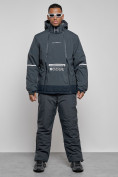 Оптом Горнолыжный костюм мужской зимний темно-серого цвета 6320TC в Сочи
