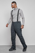 Оптом Горнолыжный костюм мужской зимний темно-серого цвета 6320TC, фото 16