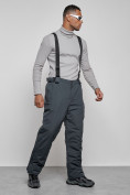 Оптом Горнолыжный костюм мужской зимний темно-серого цвета 6320TC, фото 17